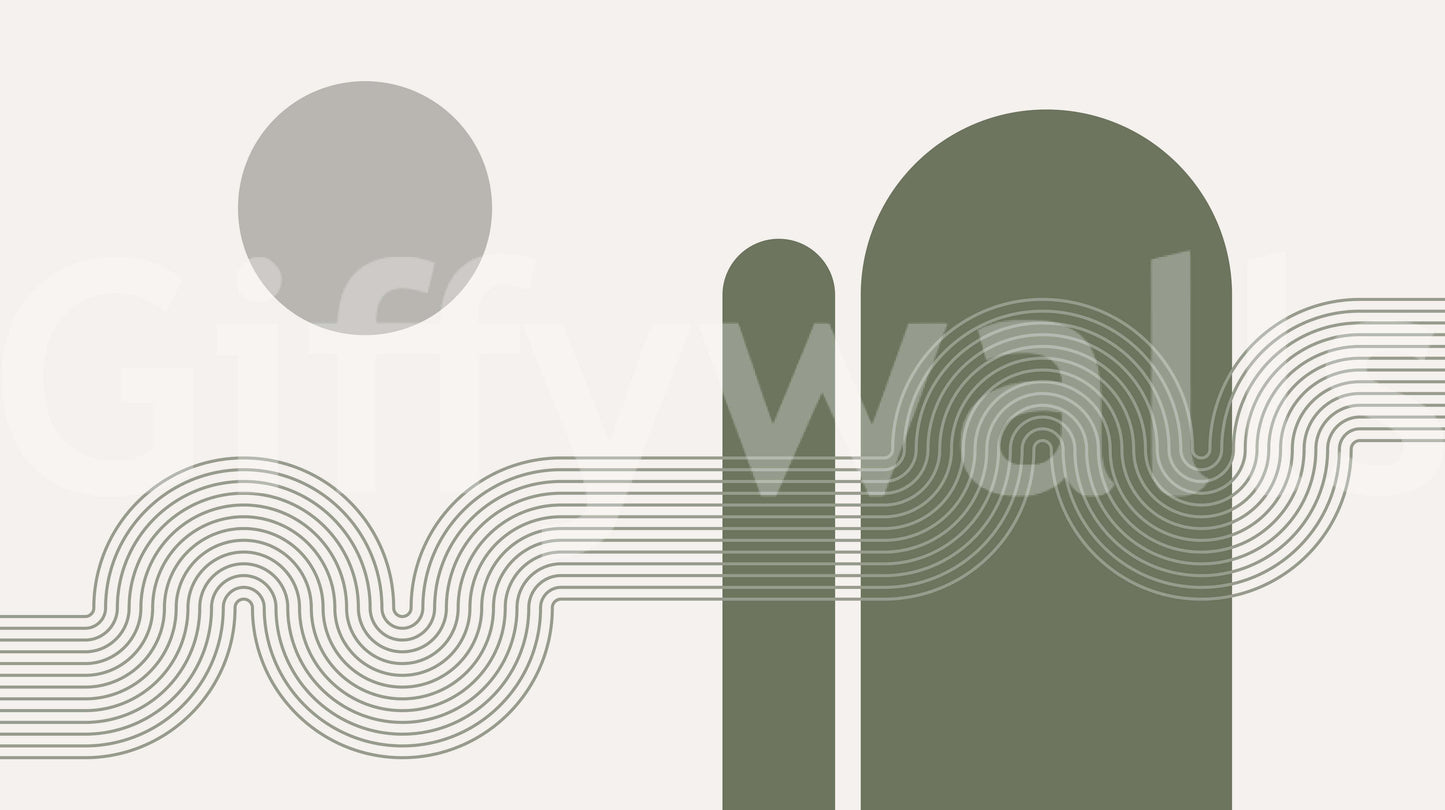 The Serenity of Curves Wall Mural