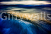 A high-quality serene ocean wall mural for walls.


