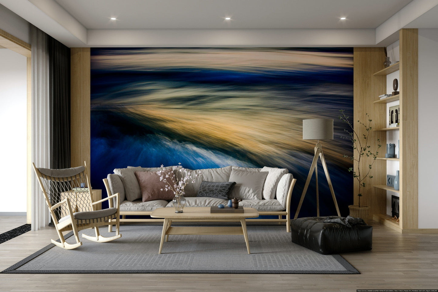 A classic wave design wallpaper for walls.

