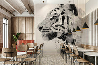 Tiger Ink Portrait Wall Mural