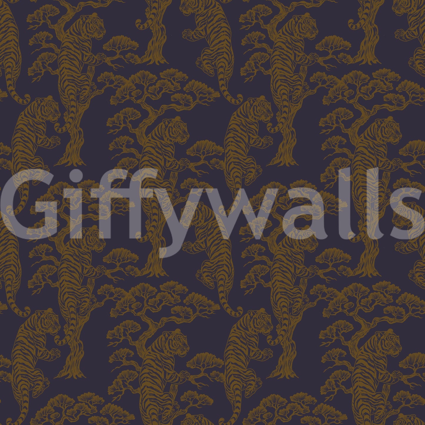 Tiger Dynasty dignified wall art.