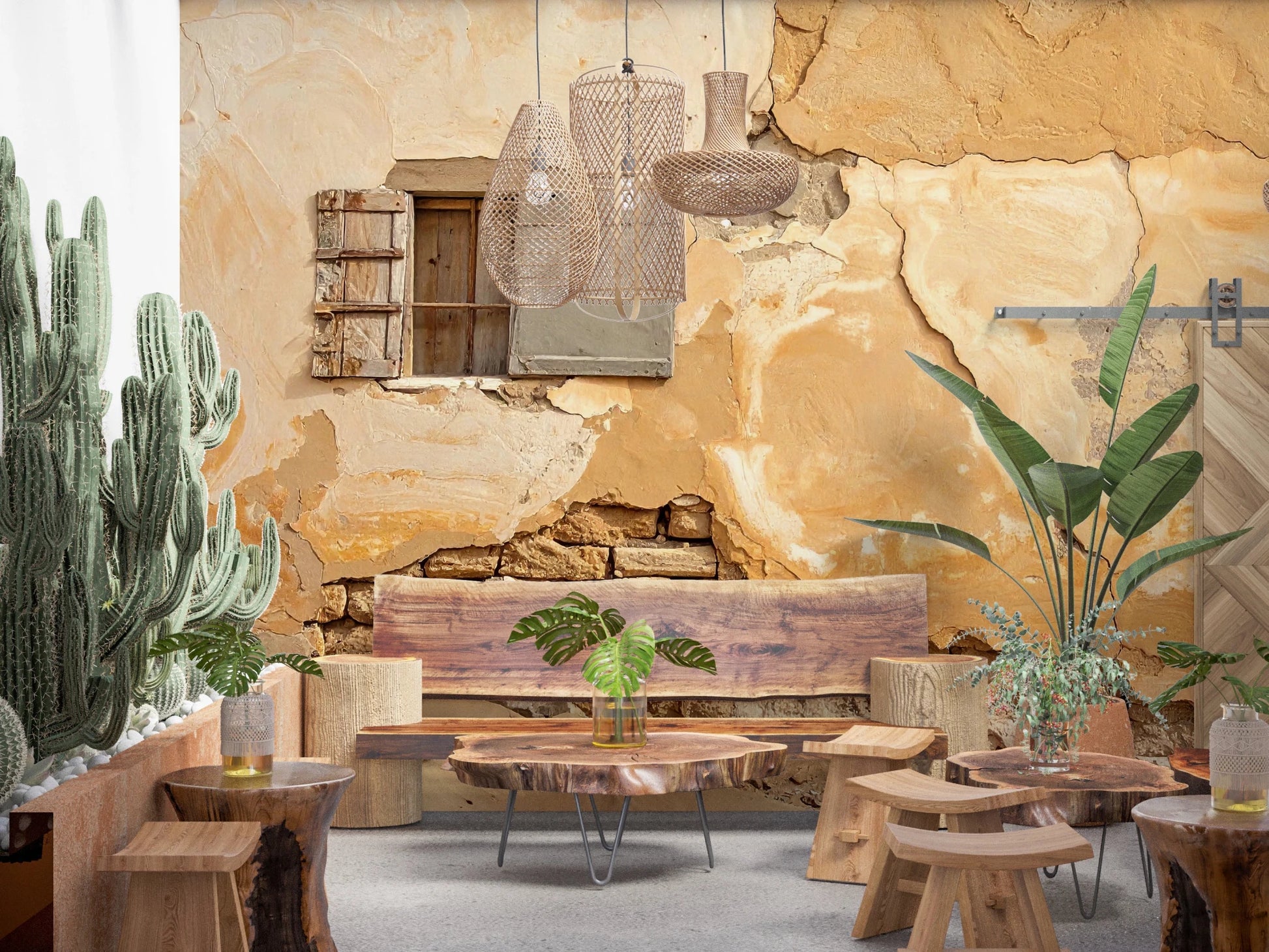 Time - Worn Texture Wall Mural