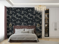Wallpaper with a navy blue background.

