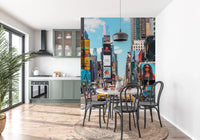 Times Square Buzz Wall Mural