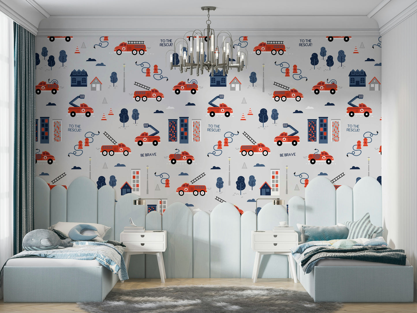 Rescue-themed wallpaper