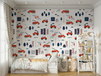 Firefighter wall art for boys' bedroom

