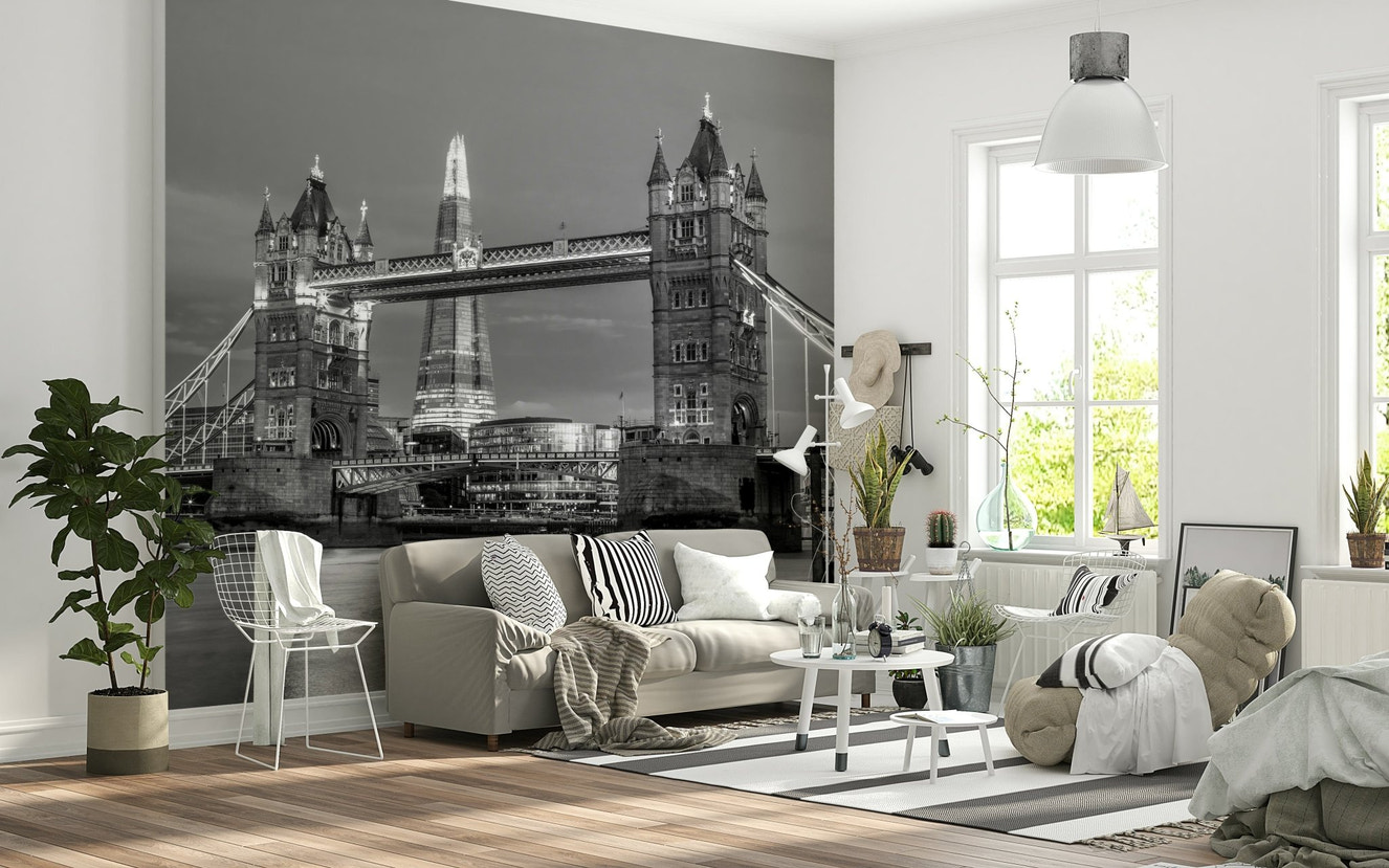 Tower Bridge and the Shard Wall Mural