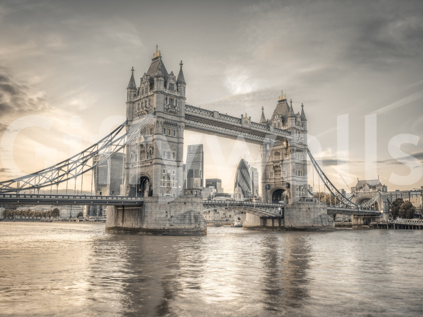 London's Tower Bridge Wall Mural