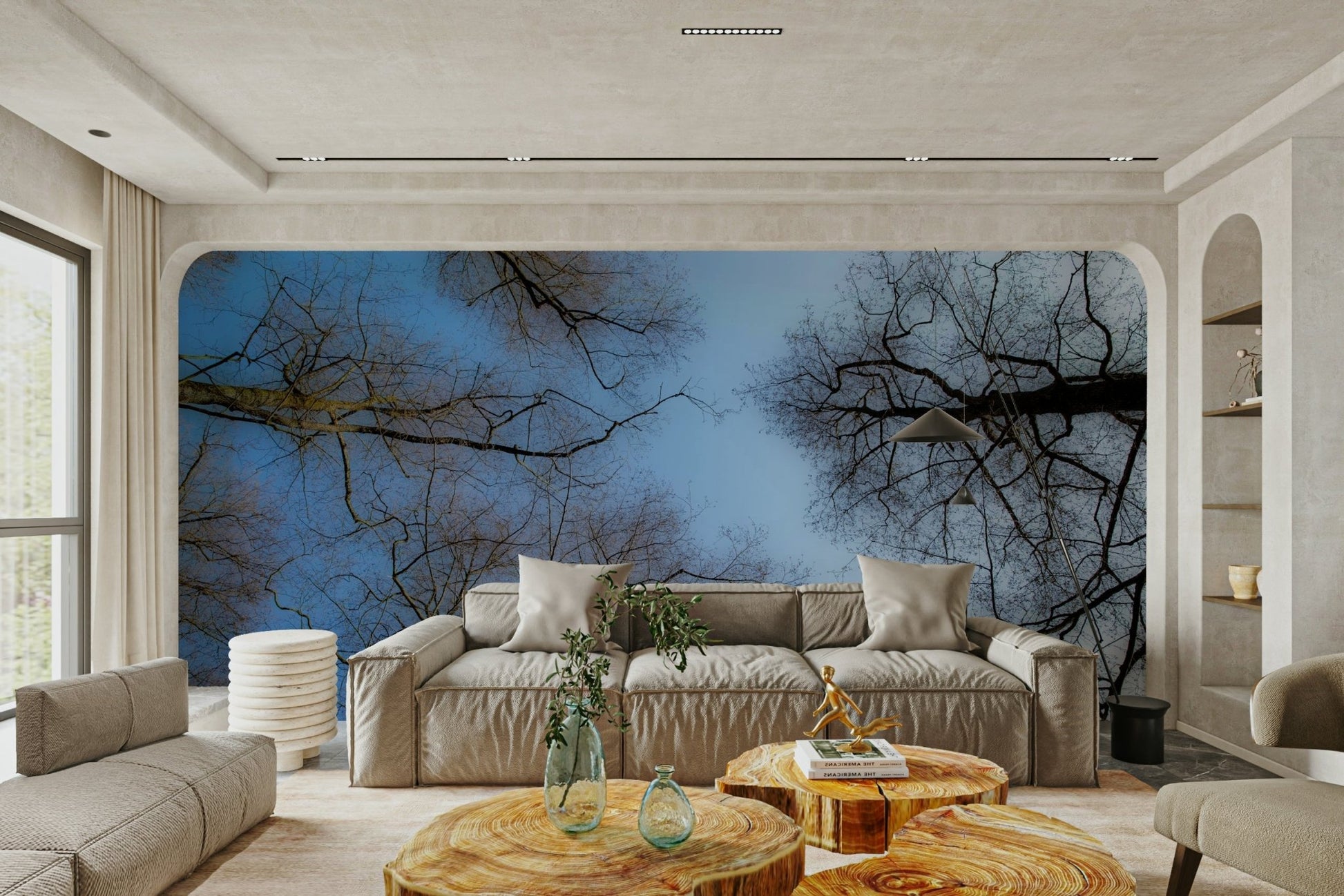 Serene sky view wall mural
