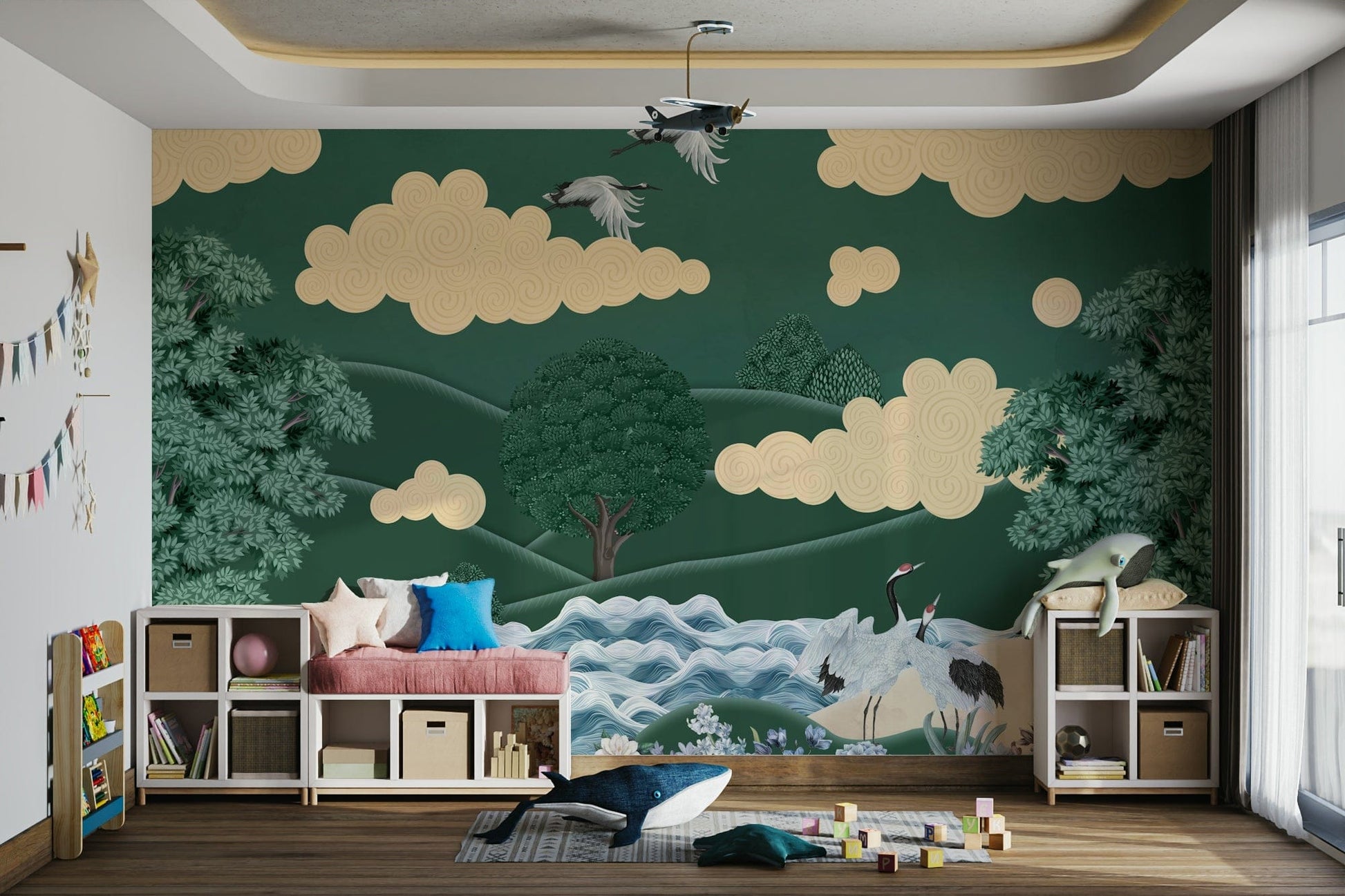 The image feels peaceful and restful.

