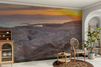 Nature-inspired desert mural design
