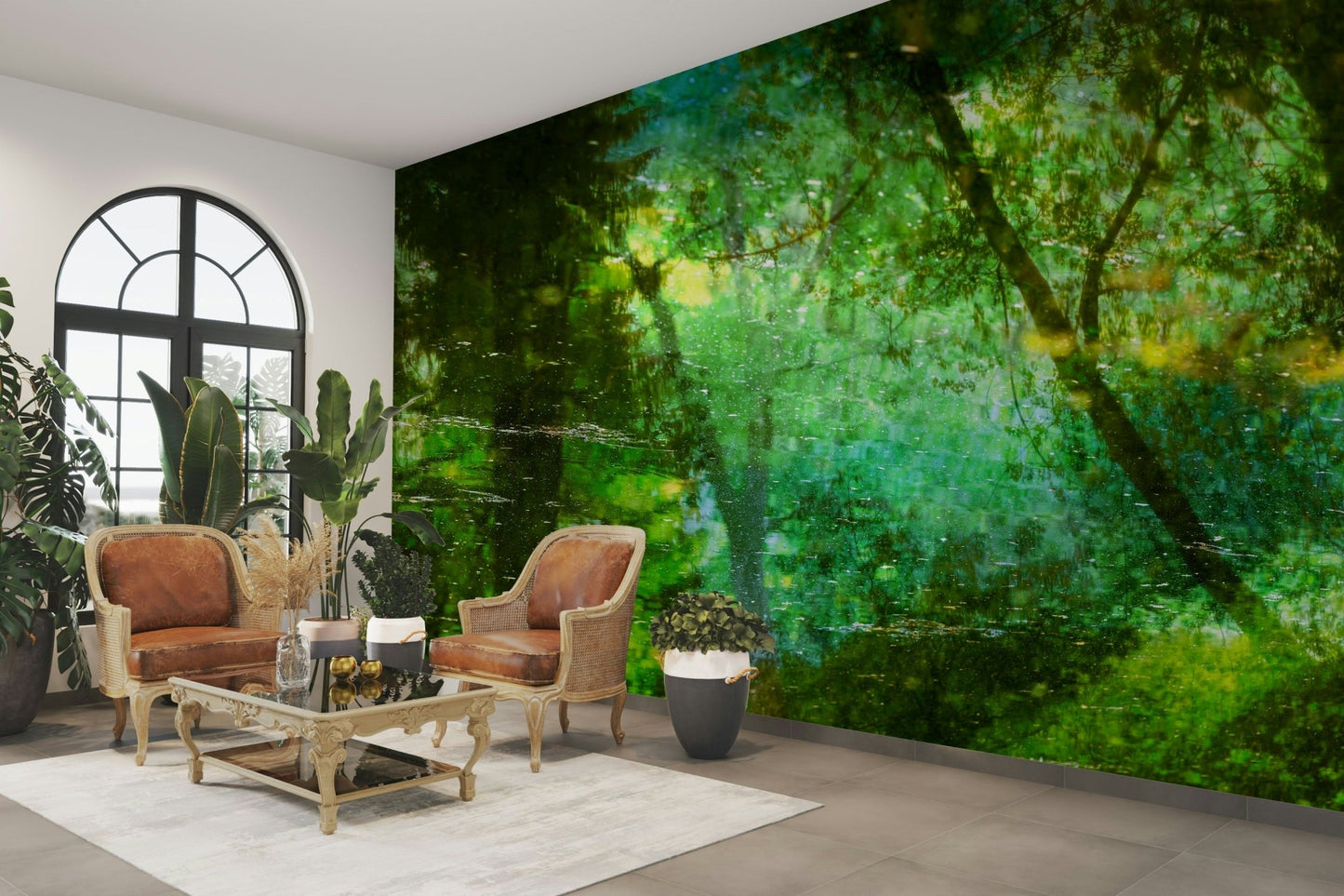 Wall decor evoking serenity and relaxation.

