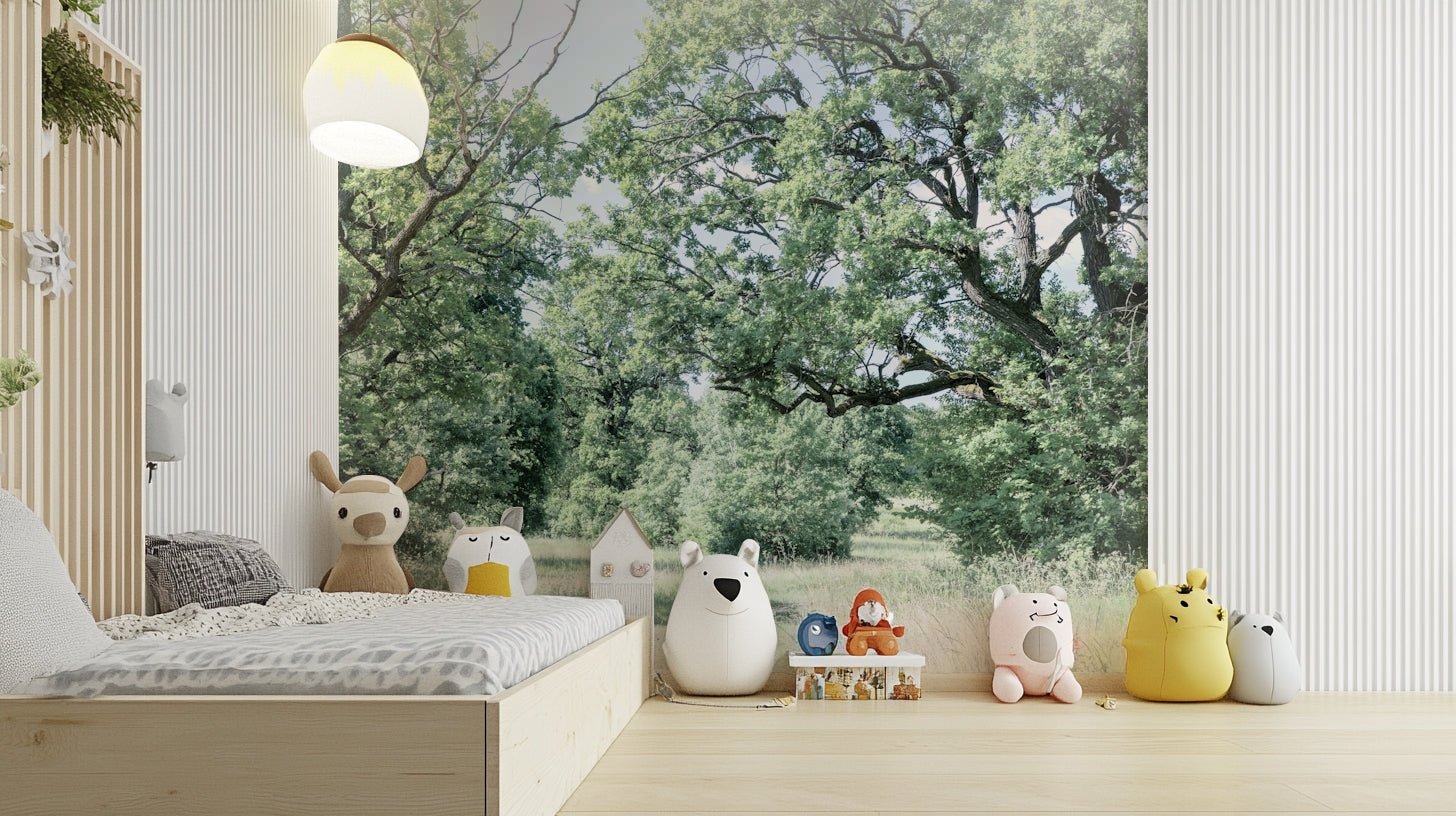 Lush greenery mural wallpaper
