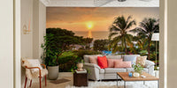 Tranquil Hawaii Island Sunset Wall Mural