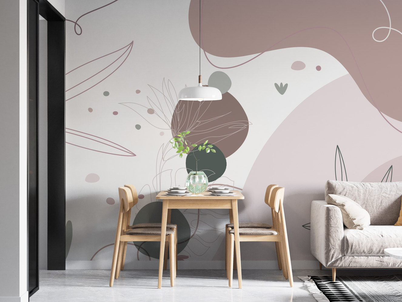 Serene Tranquil Terrain Wall Mural for homes