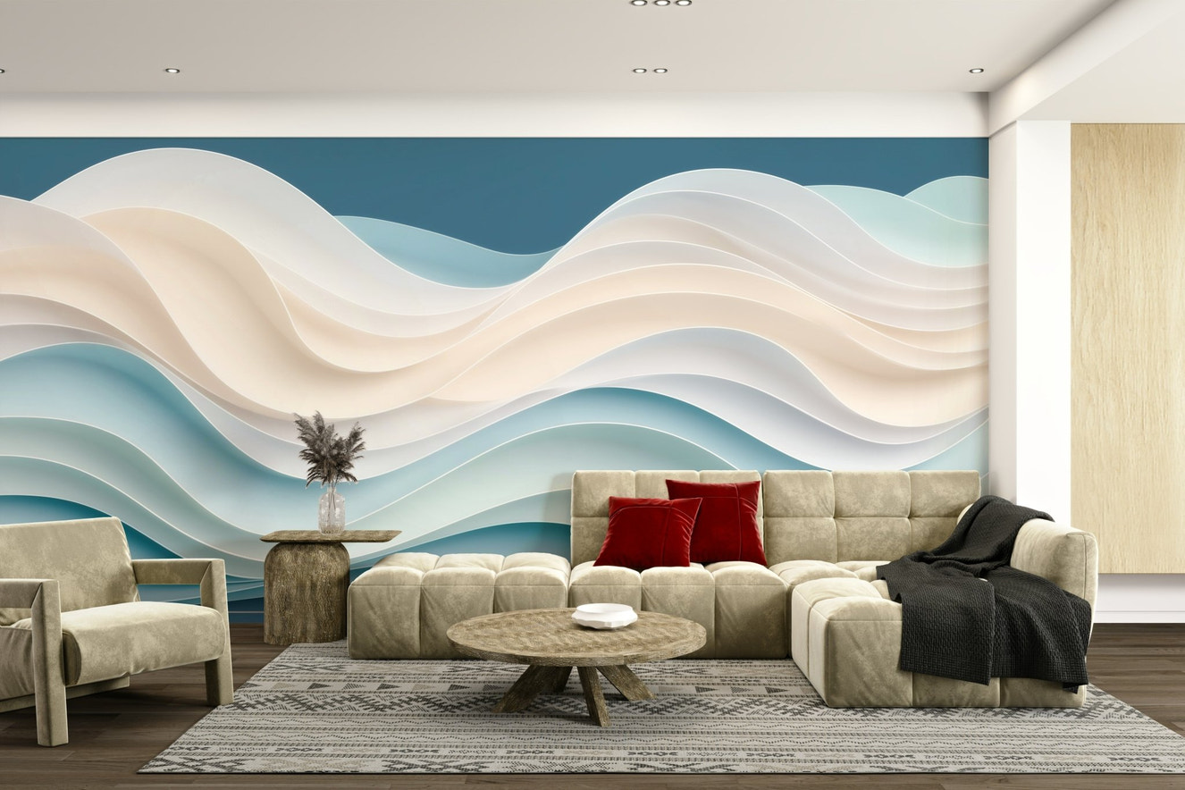 The sky is a soft, peaceful blue.

