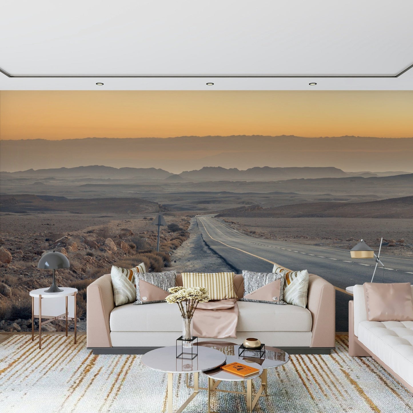 Stark beauty, open expanse, the unique Traversing the Desert wallpaper.