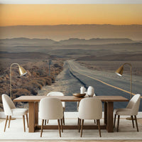 Traversing the Desert wall covering, solitude, dramatic landforms.