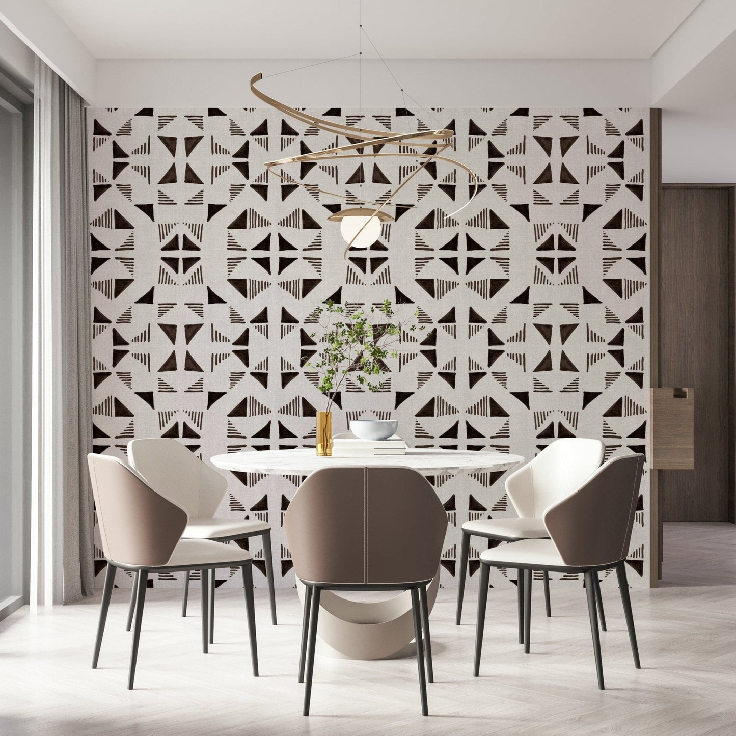 Triangles Composition Chocolat Wallpaper⁠