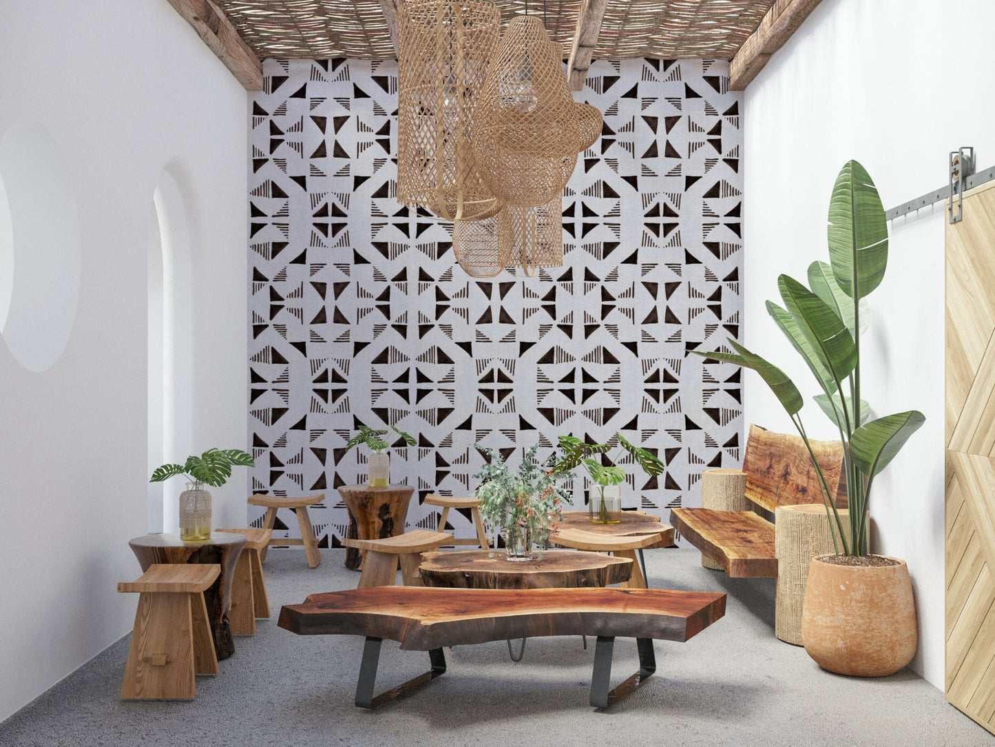 Triangles Composition Chocolat Wallpaper⁠