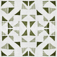 Papier peint Composition de triangles vert olive clair