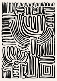Tribal Echo Wall Mural
