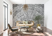 Tribal Half Sun Wall Mural