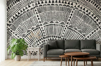 Tribal Half Sun Wall Mural