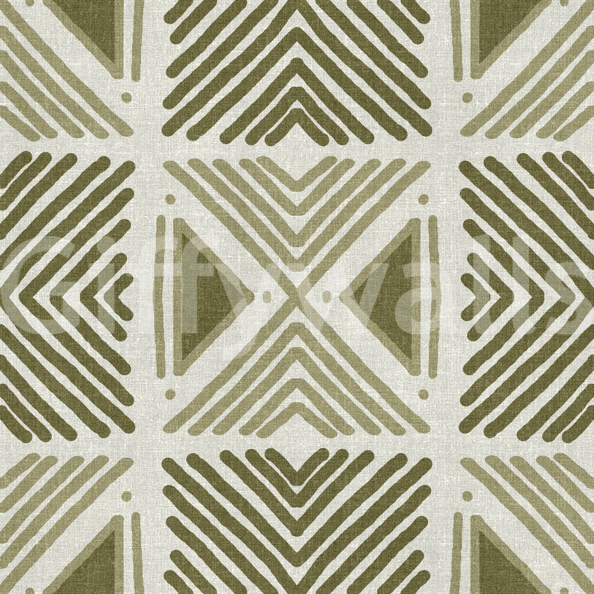 Abstract tribal wallcovering, earthy, repetitive design, stunning mural.