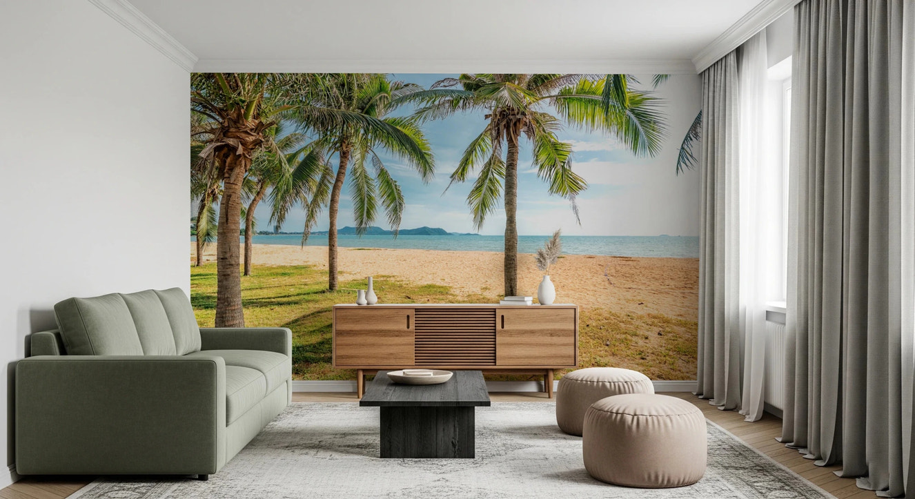 Tropical Beach Calm Wall Mural