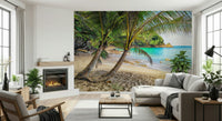 Tropical Beach Escape Wall Mural