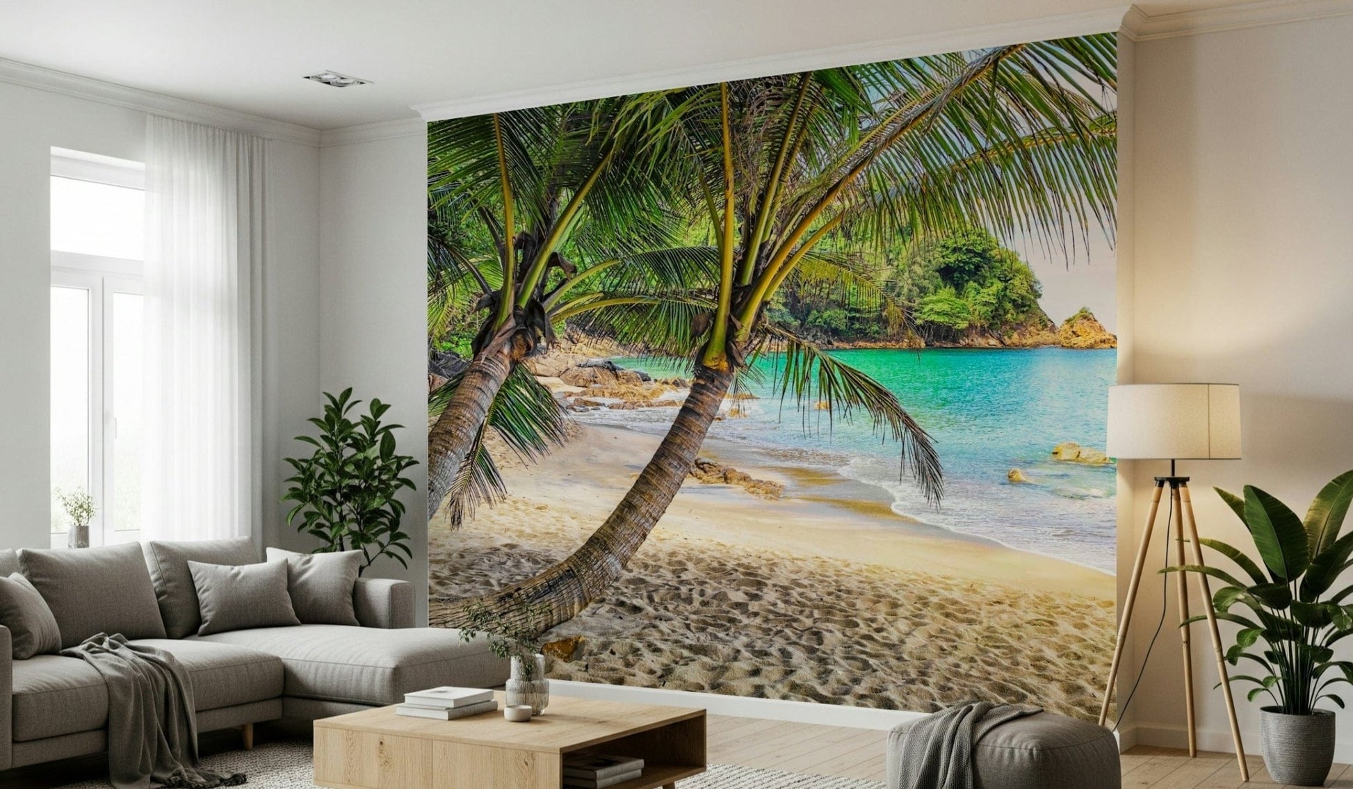 Tropical Beach Escape Wall Mural