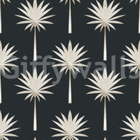 Art Deco Tropical Flair wall paper for walls with striking, elegant contrast.