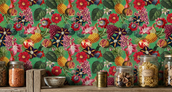 Tropical Eden Wallpaper⁠ for pantry