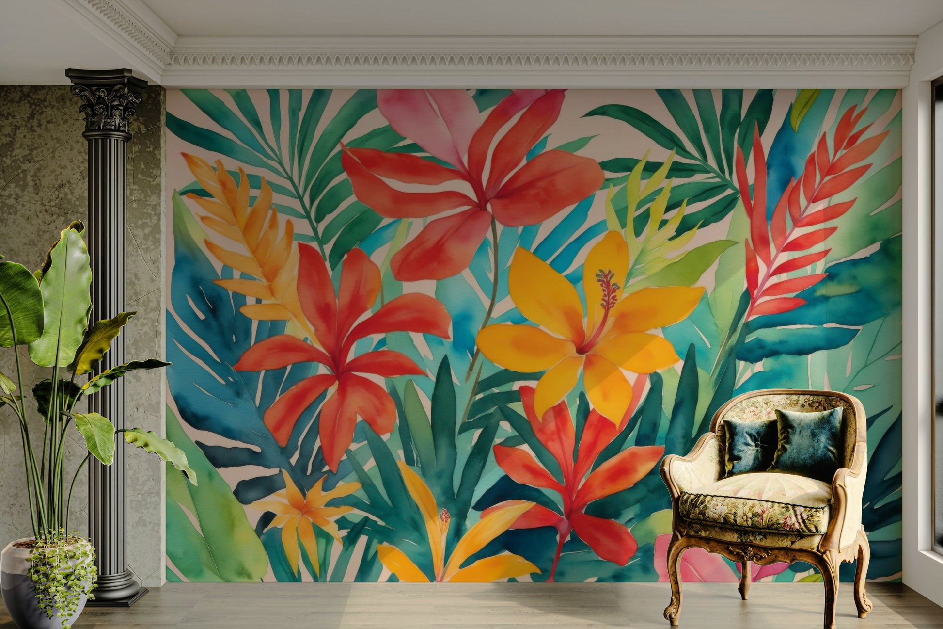 The image has a strong sense of natural beauty and mystery.
