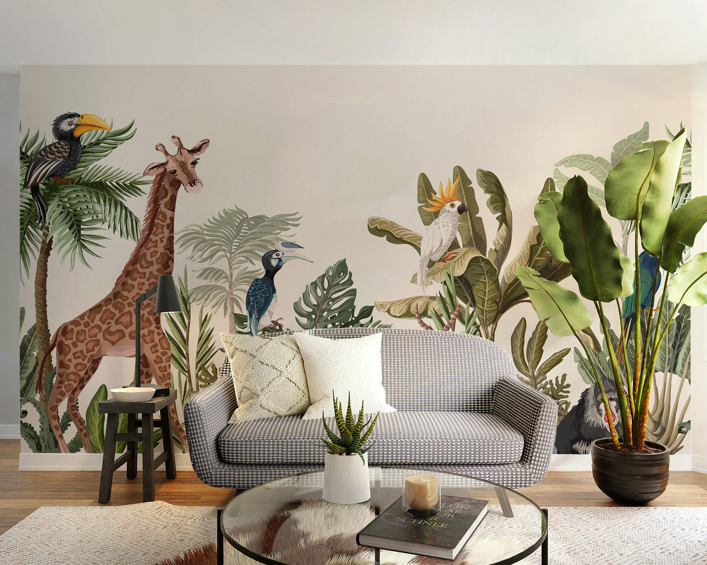 Tropical Forest Animal Wallpaper Murals - Giffywalls