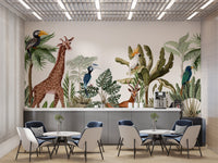 Tropical Forest Animal Wallpaper Murals