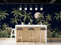 Tropical Night Sky Wallpaper Mural - Giffywalls