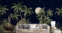 Tropical Night Sky Wallpaper Mural