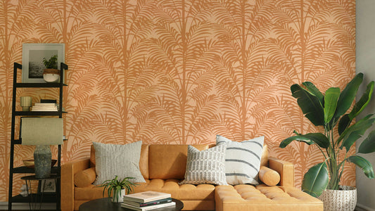 The iconic, feathery shape of a palm frond is clear.
