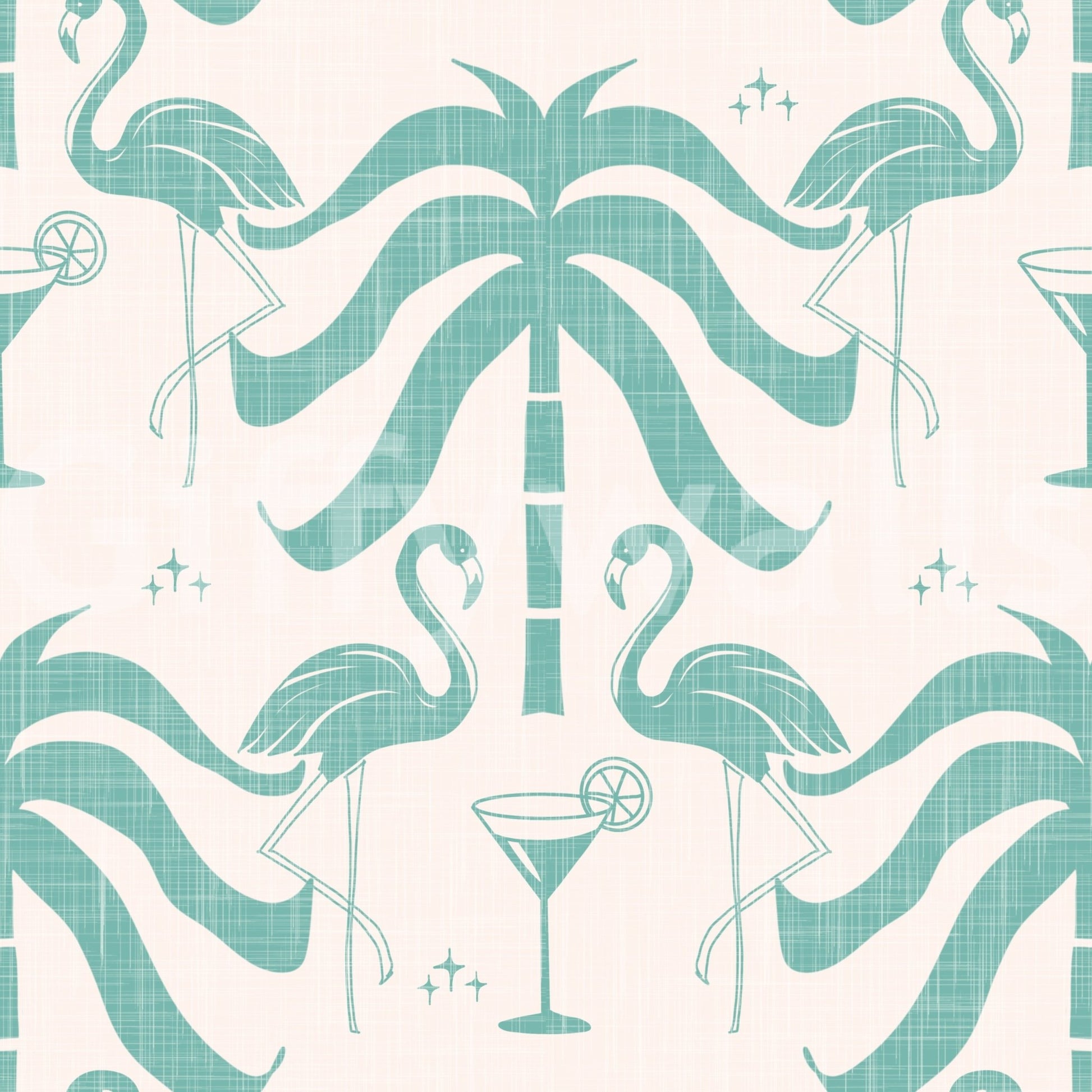 The design is non-realistic and interpretive.

