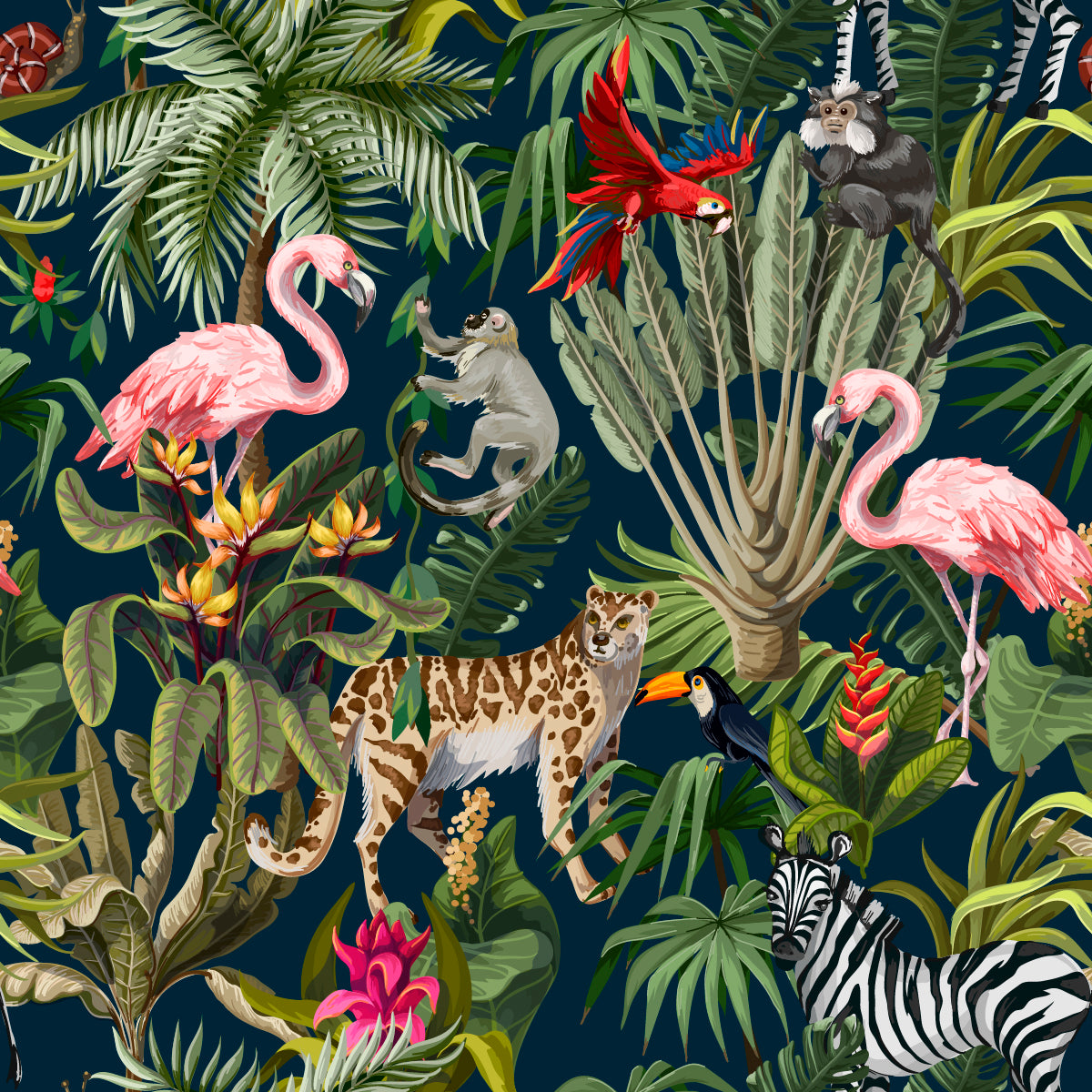 Mural jungla paradisului tropical in your room
