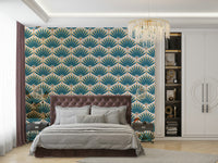 Lush botanical wallpaper with bright tropical energy

