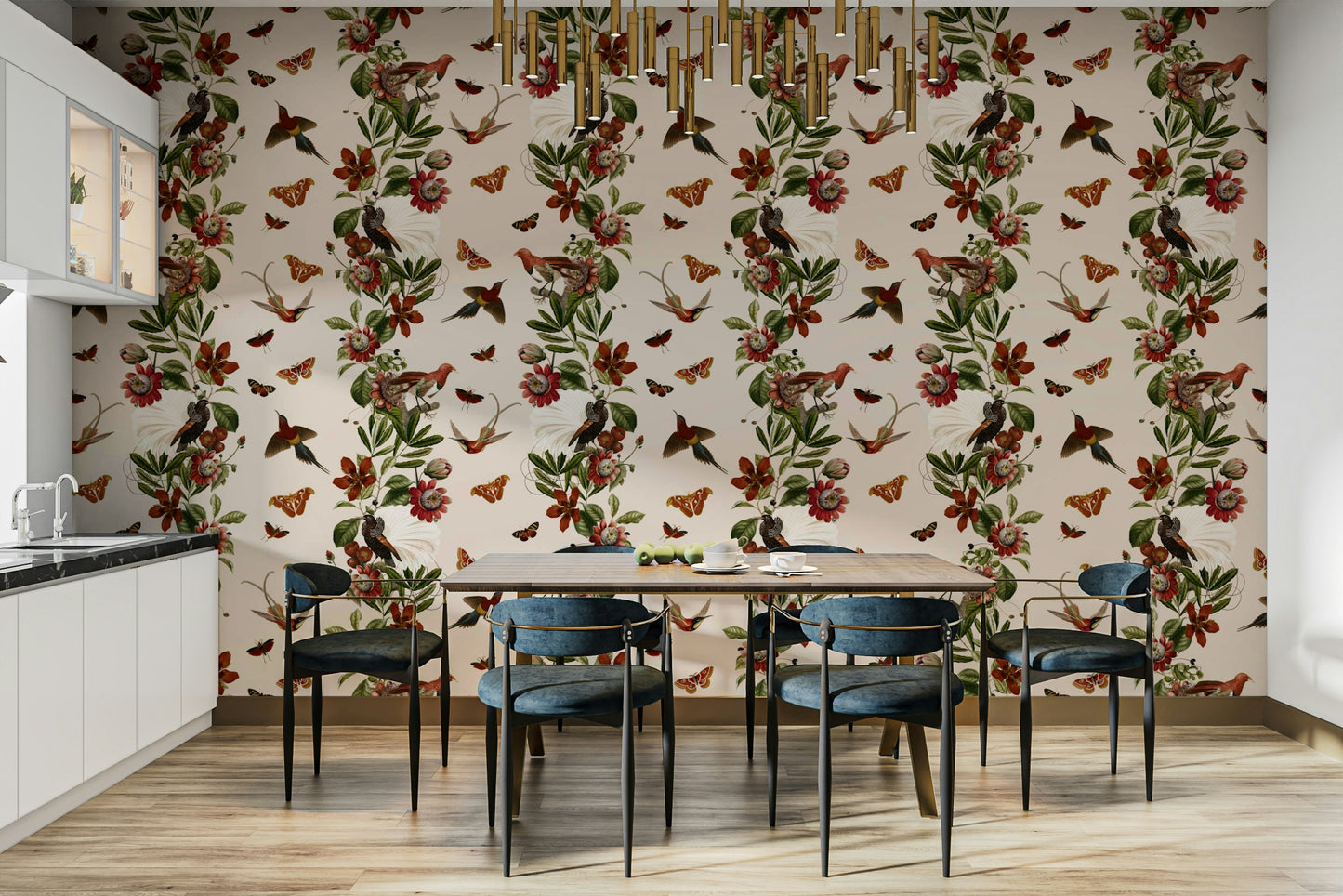 Tropical Rhapsody wallpaper bringing the beauty of the tropics indoors

