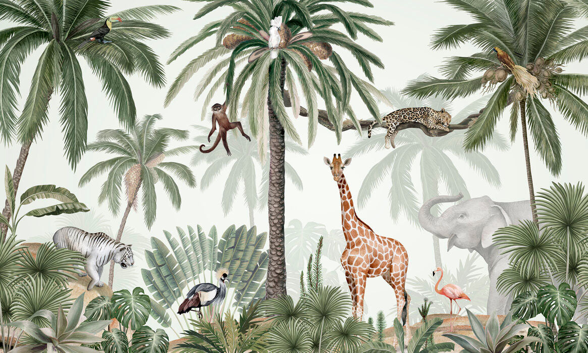 Tropical jive wallpaper peintures pour murs in your room — zoomed