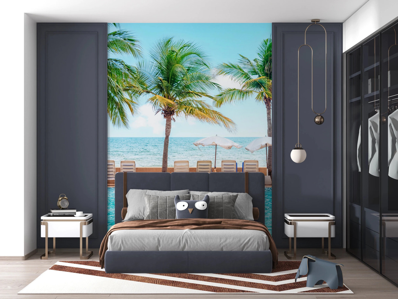 Turquoise Escape Wall Mural