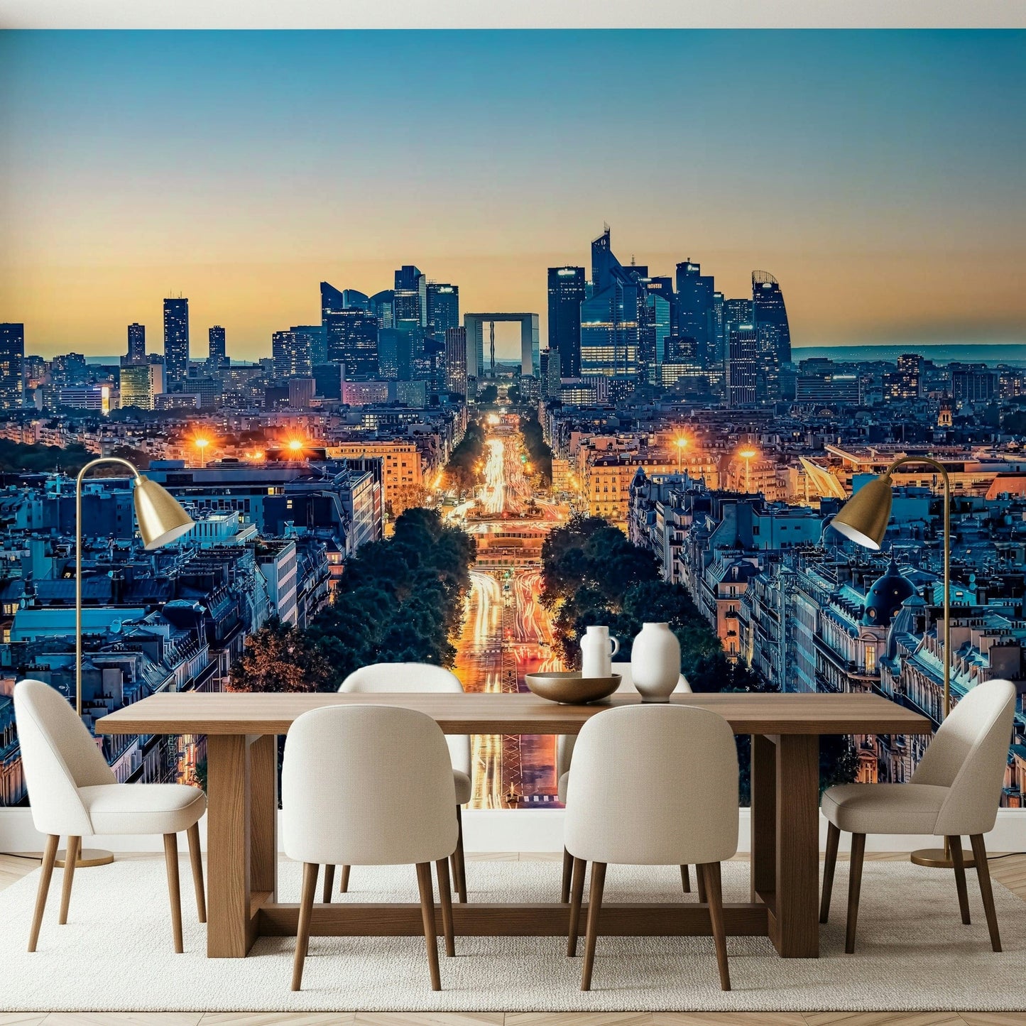 Sophisticated city scene wallpaper featuring Twilight Metropolis.