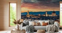 Cityscape Florence Twilight wallpaper decor piece.