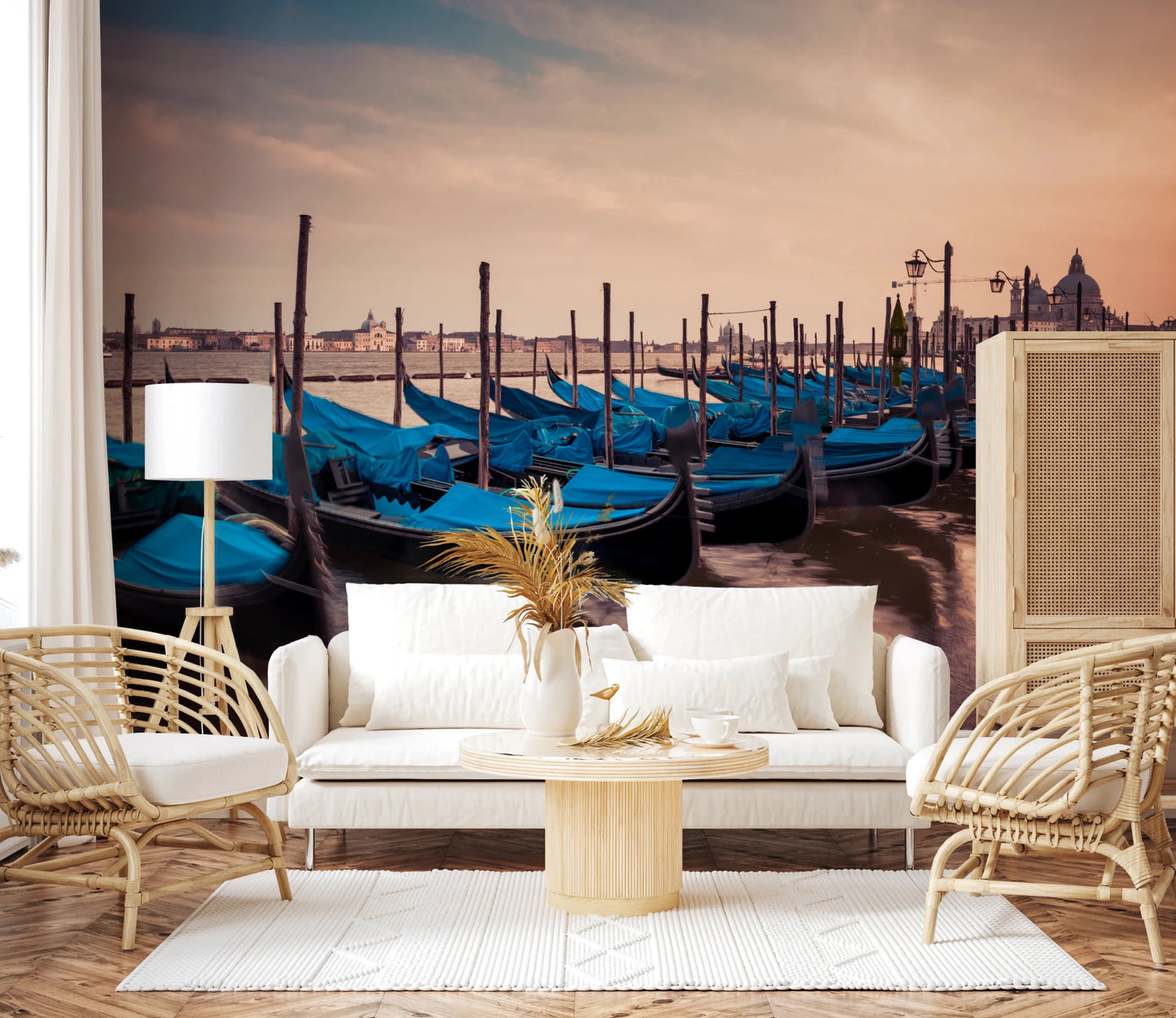 Twilight Gondolas Wall Mural