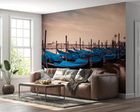 Twilight Gondolas Wall Mural